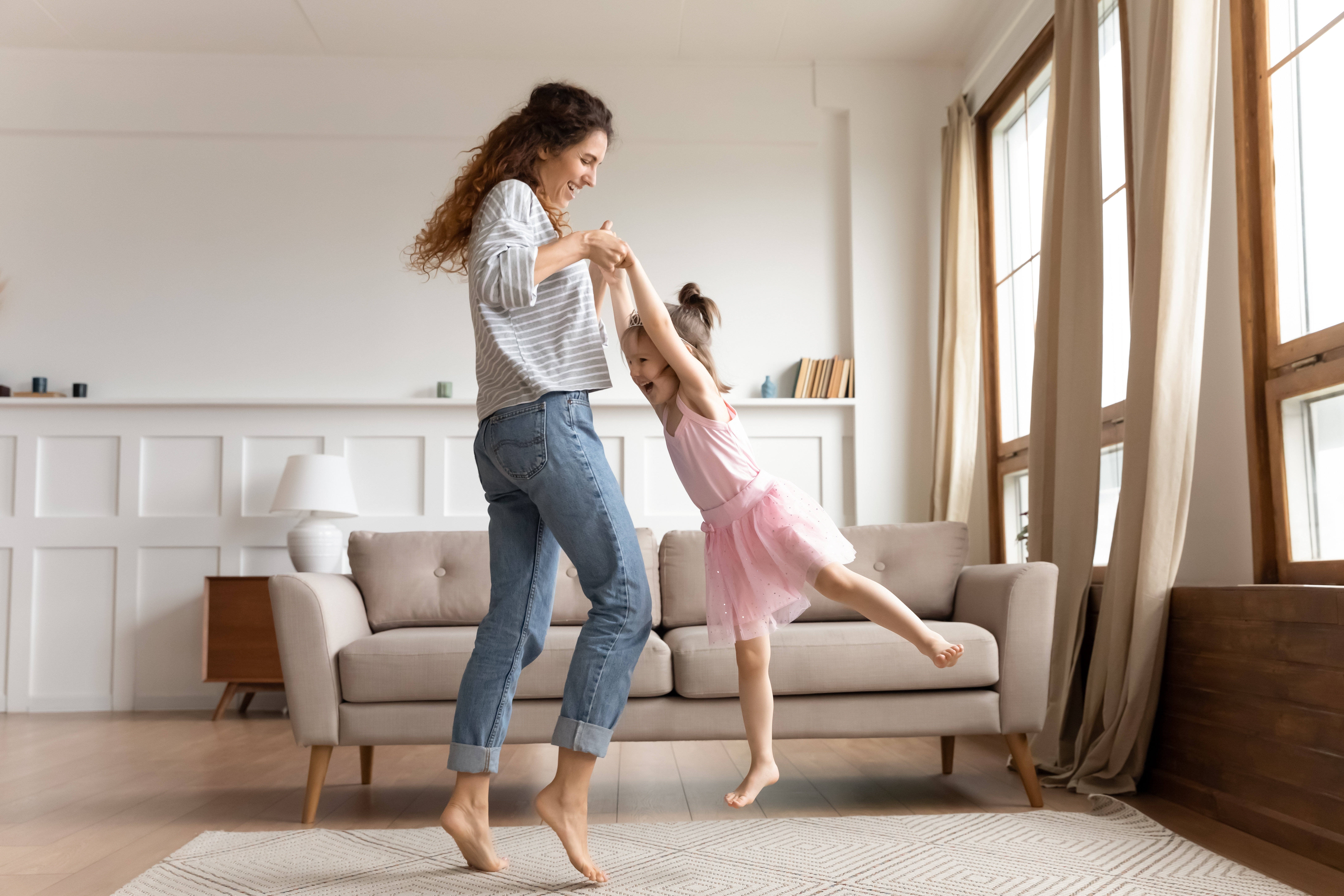 mother and daughter enjoying time together